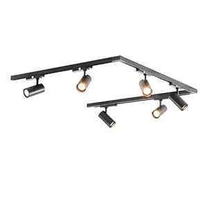 Qub Zoom LED Schienensystem U-Form, 6x Spots