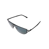 Versace VE 2213 100987 Black Metal Cat-Eye Sunglasses Grey Lens