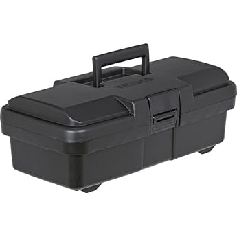 TRUSCO TJB-385 Super Tool Box, Resin Tool Box, Black, 15.2 x 8.0 x 5.5 inches (385 x 202 x 140 mm)