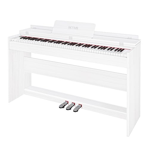 電子ピアノ 88鍵盤 ハンマーアクション 木製 ピアノ 88鍵 3本ペダル 白 Amazon | KIMFBAY 電子ピアノ 88鍵盤 ハンマーアクション鍵盤