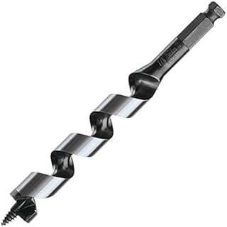 IDEAL Electrical 35-812 Nailbiter™ 7-1/2 in. Ship Auger – 3/4 in. Drill Bit w/ Dual-Helix Head, 60 deg. Angled Design