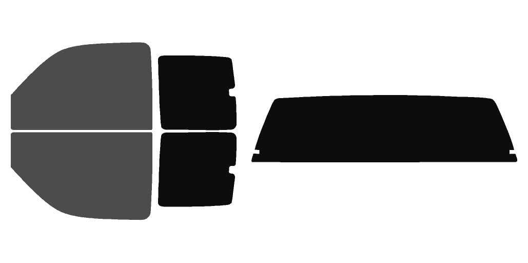 The Tint Effect Precut Window Tint Kit Compatible with Chevrolet Silverado 1500 Extended Cab Truck (1999-2006) &amp; (2007 Classic)(Full Truck 30% Front / 5% Rear and Solid Rear) Automotive Film