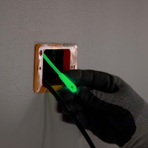 Klein Tools 80050 Glow Fish Tape Kit, Made in USA, 20-Foot Fiberglass Tapes, 5-Piece - Thumbnail 4