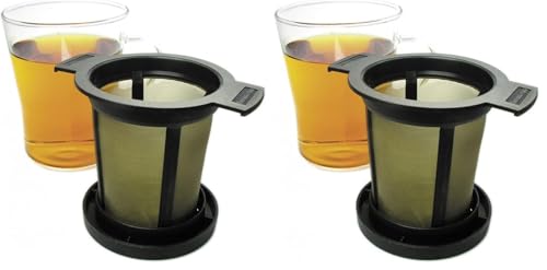 Finum BREWING BASKET (M) – Filtre réutilisable pour thé & café, infuseur à thé permanent, filtre pour tasses et mugs, passoir à épices, passoir à...