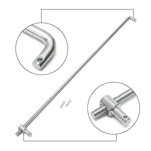 Motoqueen MQ-A71N0801IRS1 Throttle Rod 14.96 Inch Throttle Linkage Universal Car Clip Accelerator Adjustable thumb #1