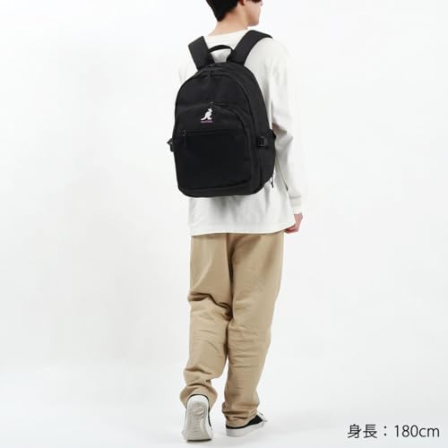 Kangol Backpack, Embroidered Logo, Mesh Pocket, 2 Layers, Lightweight, Multi-functional, Can Store a PC, White4