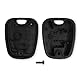 OcioDual 2 Tasten Schlüssel Gehäuse Fernbedienung Kompatibel mit Peugeout 106 206 107 207 407 806 Schwarz Buttons Shell Hülle