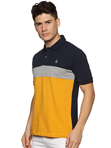Image of ADRO Men's 100% Cotton Regular Fit Polo T-Shirt