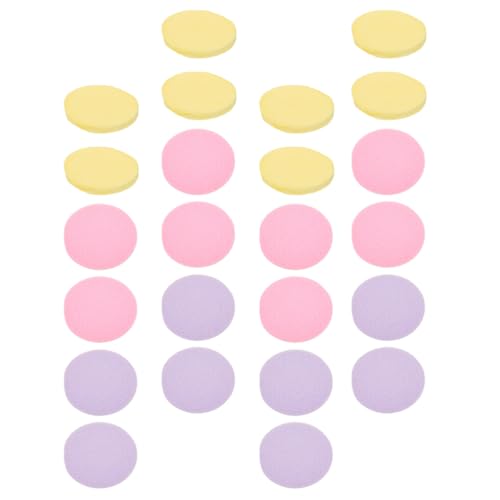 JOINPAYA Esponjas Cuidado Piel 108 Almohadillas Comprimidas Tamaño Mediano para Limpieza Facial Femenina Uso Diario Colores Amarillo Rosa Morado Pack de 9 Juegos