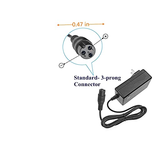 Electric Scooter Battery Charger, for Razor MX350 Charger Dirt Bike,24V 2A Battery Charger,Pocket Pocket Mod,Sports Mod & Dirt Quad E100, E200, E300, E500 (3-Prong Inline Female) - Thumbnail 4