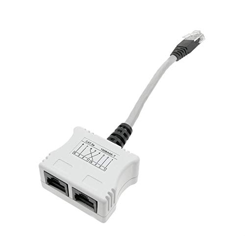 BeMatik - Duplicador RJ45 UTP Cat.5e T-MOD (1 RJ45 macho a 2...