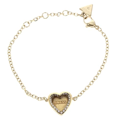 GUESS Mon Amour Heart Bracelet S Yellow Gold