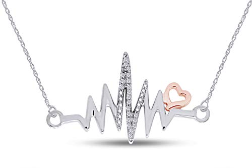 heartbeat diamond necklace