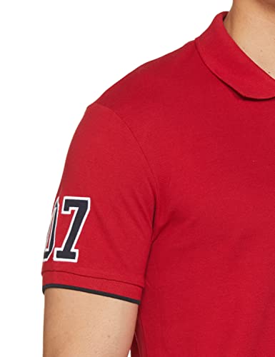 Image of Max Men Cotton Number Sleeve Slim Fit Polo