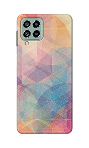 Image of Printed Hard Back Cover Case for Samsung Galaxy M53 5G Back Cover (Crumpled Paper Design) -1803