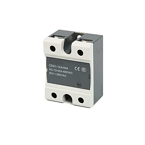 Relé SSR monofásico CDG1-1DD 80A para control automatizado de temperatura en maquinaria de extrusión