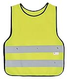 Prophete Kinder Warnweste Sicherheitsweste 3M Reflect-Material, Farbe: neon gelb, One Size