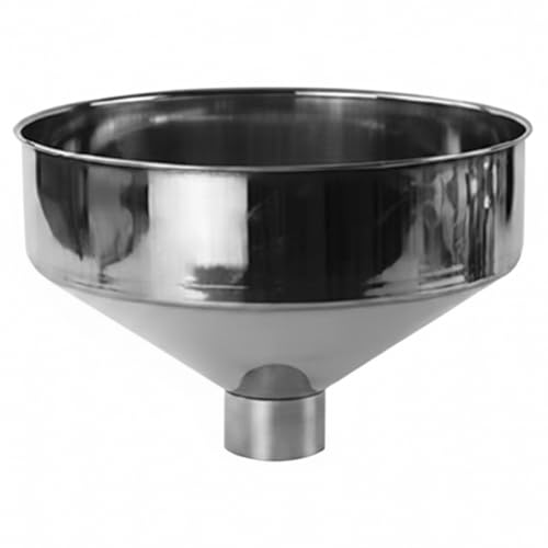 Entonnoir pour liquides de cuisine acier inoxydable non magnétique gros volume à bouche large