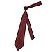 Murong Jun Men's Ties Solid Color Pure Polyester Plain Necktie Burgandy Ties For Men