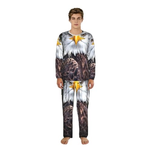 Pyjama homme manches longues ample et confortable contre le froid du S au 3XL
