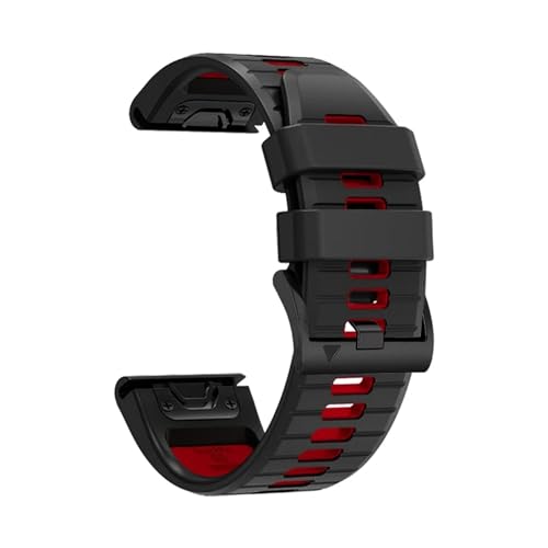 QuickFit 22mm 26mm VRc[g[Xgbv Fenix 7X 7 6X Pro Epix Pro Gen 2 47mm 51mm//Fenix 6Pro 5X 5Plus vohƌ݊܂(Black Red,Quick
