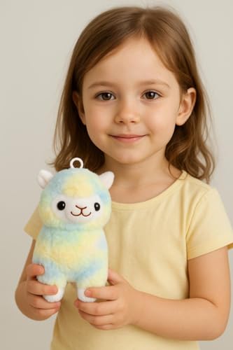 Image of SCOOBA pastal Fabric Small Alpaca Sheep Animal Soft Toy Random Color 20cm Height(Alpaca)