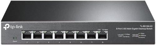 Image of TP-Link TL-SG108-M2 - 8 Port Multi-Gigabit Unmanaged Network Switch, Ethernet Splitter, ๐ฎ.๐ฑ๐๐ฏ Bandwidth, Plug & Play Desktop /Wall-Mount Fanless Metal Design (Pack of 10)