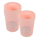IWOWHERO 6pcs Unbreakable Plastic Juice Cups for Parties Reusable Drinking Cups Stylish for Weddings and Gatherings