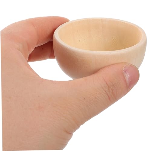 16 Pz piccola ciotola di legno attività creative