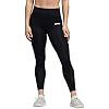 adidas Women's 7/8 3S 3 Stripes Training Tights Black (Black/White, Small)