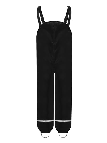 Adjustable Buckle Strap Rain Pants for Kids Boys Girls Water Resistant Overalls Bib Trousers 1-8 Years2