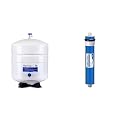 iSpring T32M Pressurized Water Storage Tank & Greatwell Reverse Osmosis Membrane 75 GPD 11.75” X 1.75”, Replacement Fits Standard Under Sink RO Drinking Water Filtration System, MC7