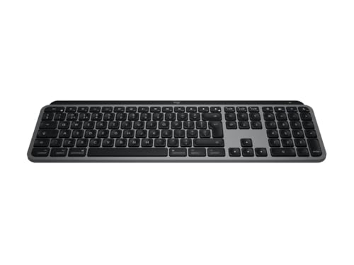 Logitech MX Keys S for Mac Teclado Inalámbrico Teclado Inalámbrico Teclado Teclado Suave Preciso Teclas Programables Iluminado Bluetooth USB C Recargable para MacBook Pro/MacBook Air/iMac/iPad