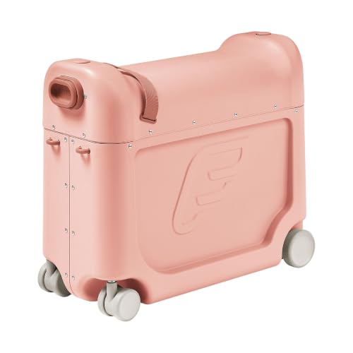Stokke JetKids BedBox - Ride-On Suitcase for Kids 2-7 Yrs Old, Coral Pink | For up to 77 lbs...