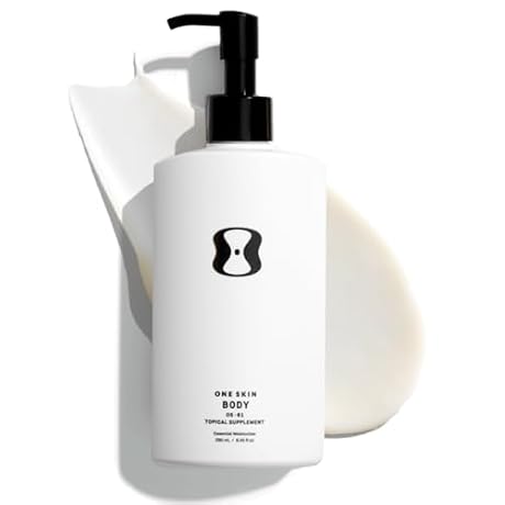OneSkin BODY OS-01 Peptide Topical Supplement & Skin Longevity Age Reversal Moisturizer | Safe for Sensitive Skin, Fragrance-Free, 250 mL / 8.45 oz