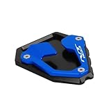Esterno: piastra di supporto per cavalletto laterale per moto, piastra di supporto per cavalletto laterale, estensione del piede, può decorare la tua moto, renderla più bella e attraente.