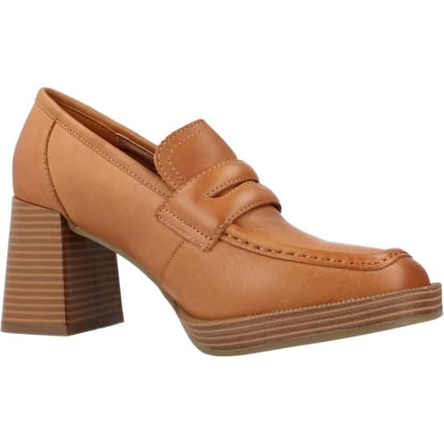 Carmela Para Mujer. 16121801-CAMEL Zapatos De Piel 161218 MarróN (39), 8 A 10Cm, Ninguno, Casual - 5