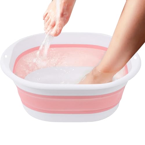 Bañera plegable para pies portátil