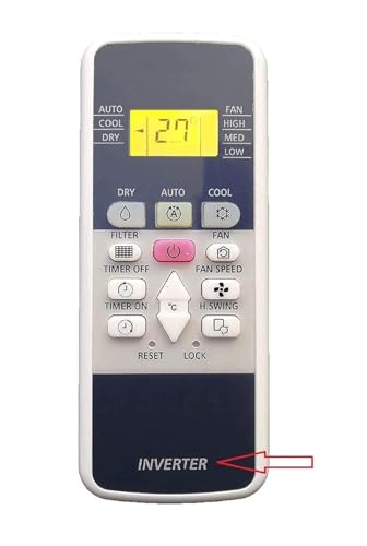 Image of Compatible for HITACHI Inverter Split Ac Remote 1.5 Ton 2 Ton 3 Star 5 Star Model 2021 (RSQG318HEEA, White) with Backlight, Better Quality Products