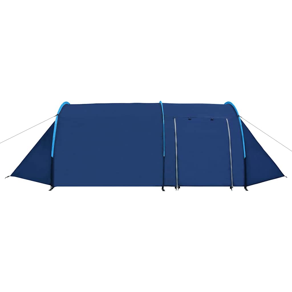 Tenda da campeggio per 4 persone, blu navy, azzurro, con borsa per il trasporto