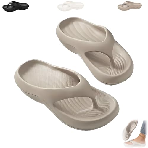 Pillow Arch Support Flip Flops for Women Men, Summer Non-slip Slippers Lightweight Comfort Walking Sandals