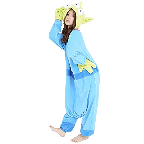 Sazac Little Green Man Kigurumi - Onesie Jumpsuit Halloween Costume (Adults) #TOP4