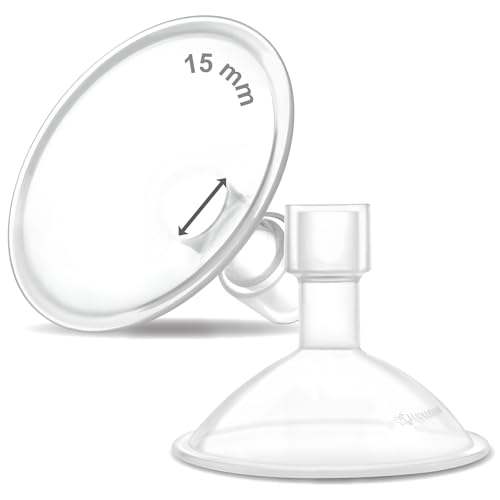 Image of Maymom MyFit Crater Series 15mm Two-Piece Design Small Breastshield Compatible with Medela Breast Pump Parts; Replace Shields; Fit Flex Connector; 2pc