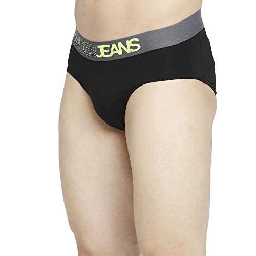 Image of Underjeans Men's Cotton Blend Regular Fit Solid Brief