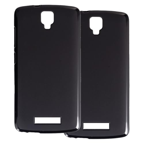 UOGNADGD 2-Pack TPU-Hülle Kompatibel mit ZTE Blade L5 Handyhülle - Stoßfeste Flexible Schutzzubehör mit Präzisionsausschnitten (Schwarz+Schwarz)