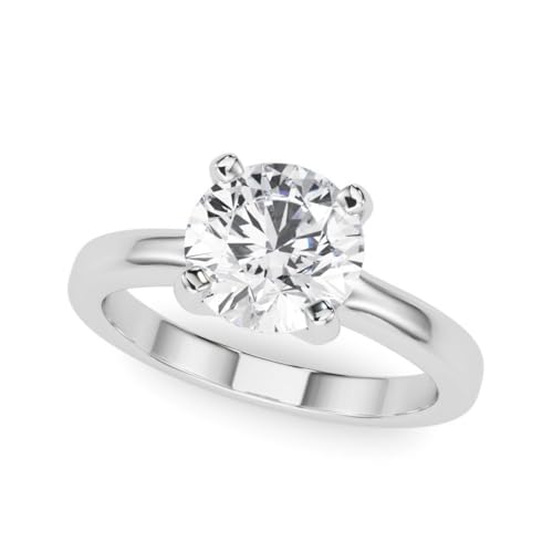 JTC LTD IGI Certified D/VS Round Cut Lab Grown Round Diamond Engagement Ring | Platinum | 1.00Ct-N