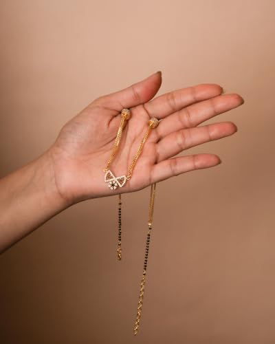 Image of 1 Gram Gold Plated Mangalsutra for Women Stylish Gift for Wife Daily Wear