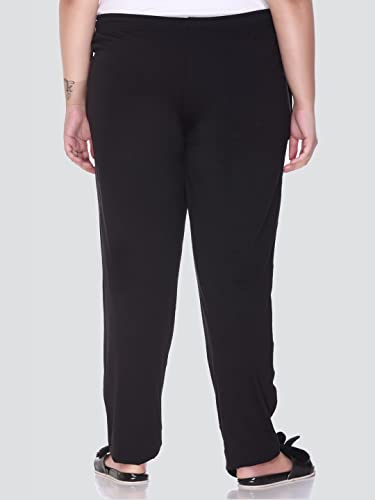 Image of CUPID Women's Cotton Track Pants Regular Fit Lounge Wear Gym Joggers Sports Trouser Night Pants for Ladies