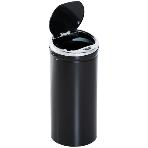 HOMCOM Poubelle automatique 42L, poubelle de cuisine en...