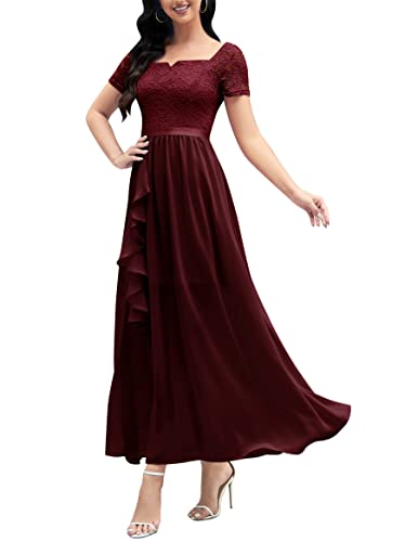 Wedtrend Abendkleid Elegant Standesamt Kleider Braut Langes Kleid Damen...